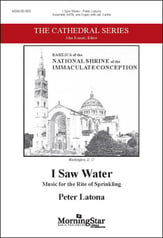 I Saw Water SATB choral sheet music cover